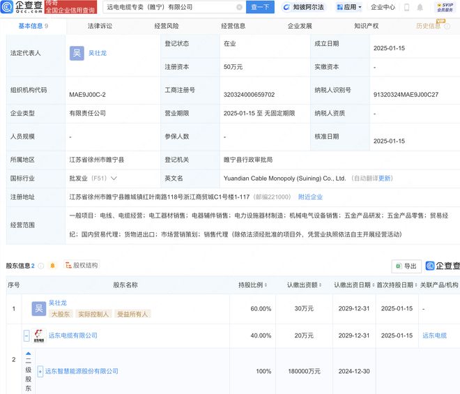 遠東股份布局電工器材市場，成立新公司拓展電器輔件銷售業務